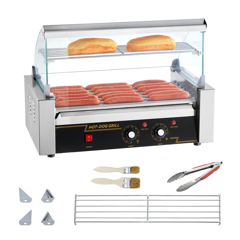 Hot Dog Roller with 7 Rollers and 18 Hot Dogs Capacity by HouseOfZazla