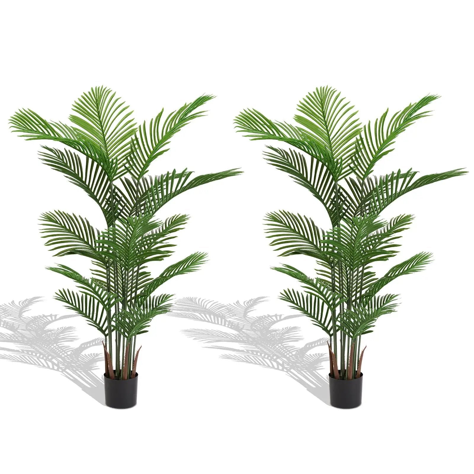 Simulate Plastic Flower Boxes With Leaves For Outdoor Home Decor (Set of 2) - by HouseOfZazla