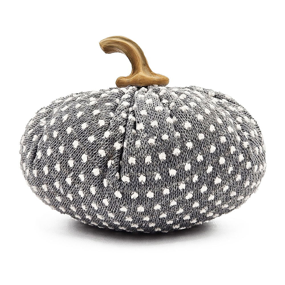 Pumpkin Ornament Decor For Holiday Harvest Festival Fall Festival & Thanksgiving (Set of 3) - White / Gray, photo 6 of 6