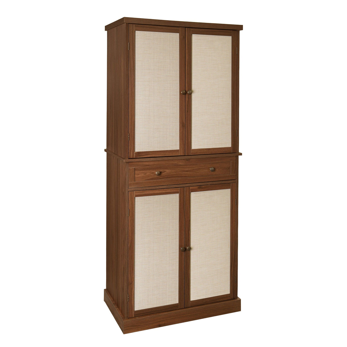 4 Door Storage Cabinet with Adjustable Shelves - Light Brown, photo 16 of 16