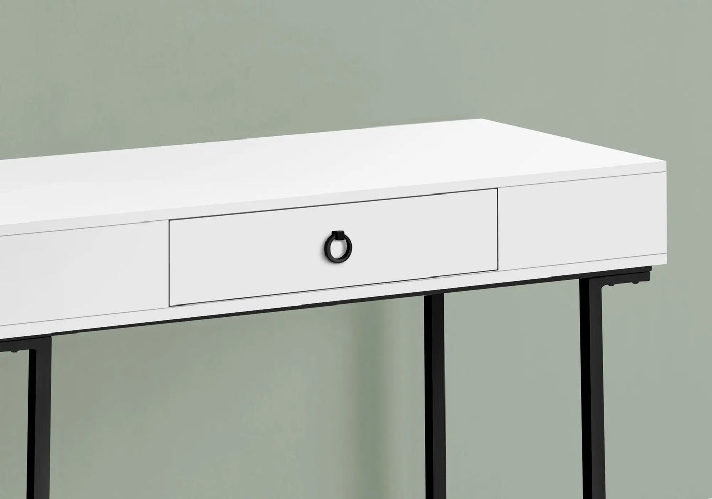 Computer Desk For Home Office, Glossy, Storage Drawer by HouseOfZazla