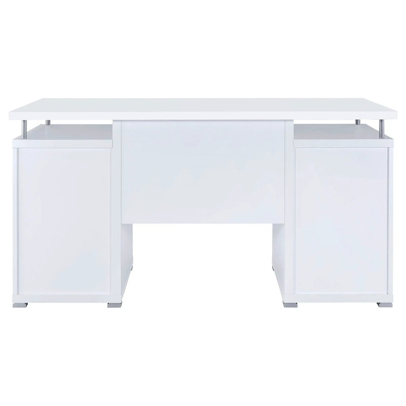 Tracy 55-inch 2-drawer Office Computer Desk White by Unique Piece Furniture
