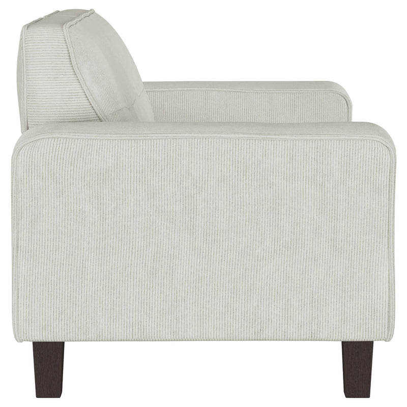 Xana - 2 Piece Upholstered Track Arm Sofa Set - Greige
