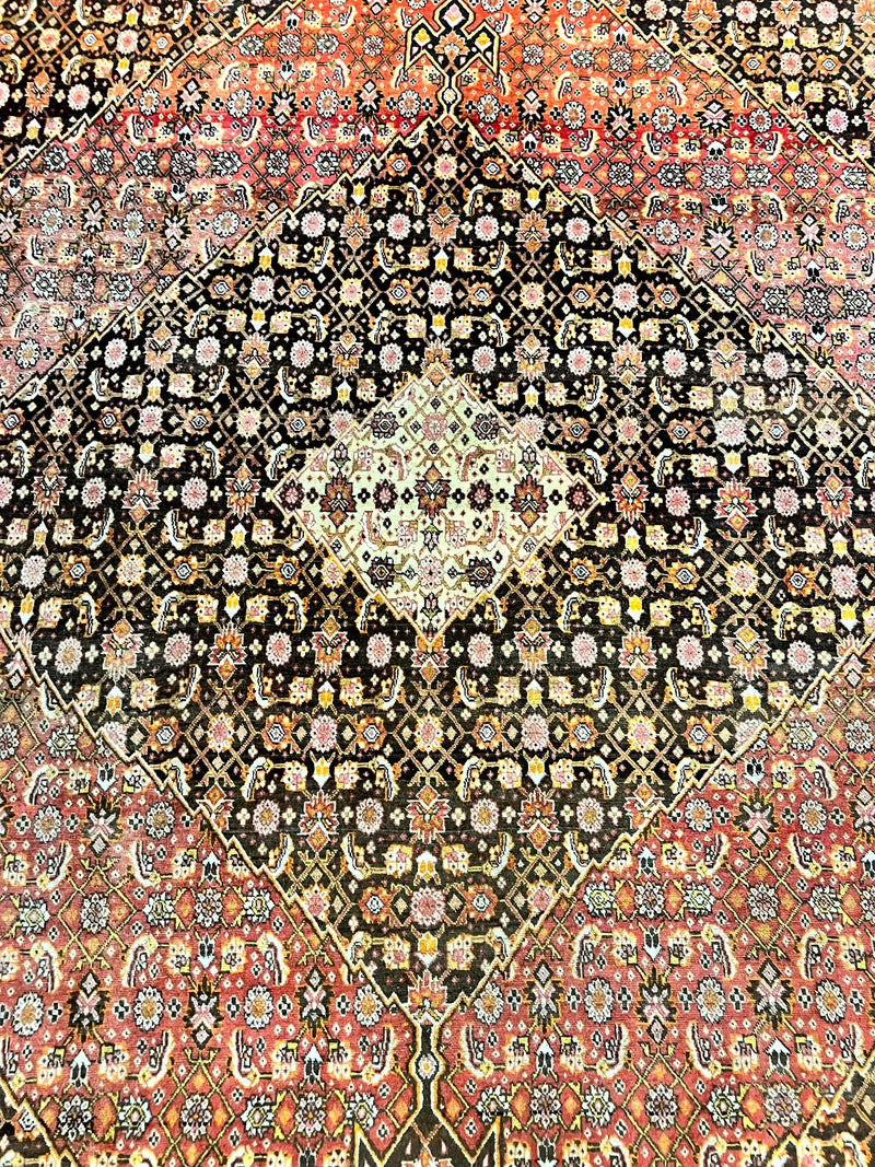 Rare Antique Persian Tabriz Rug 9x12, Red, Handmade, Wool by Jewel Rugs
