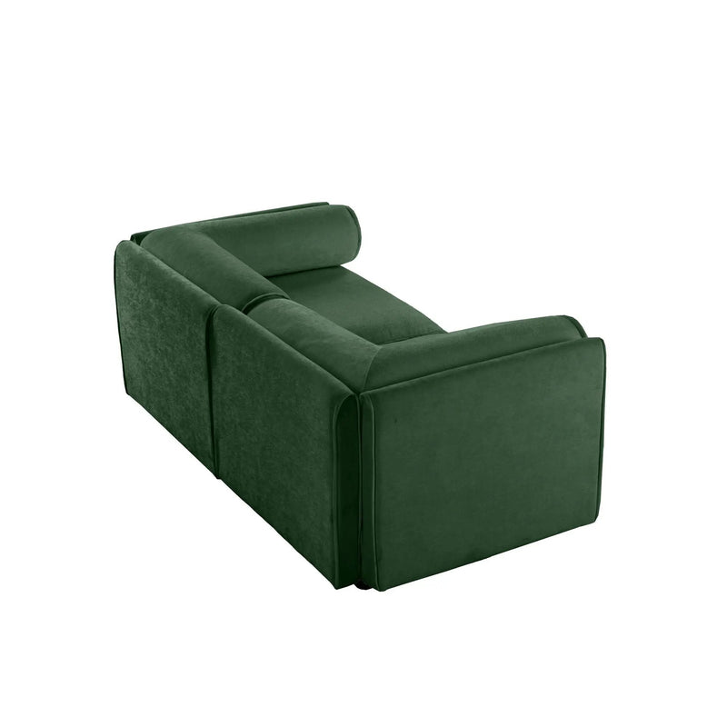 Stylish Sofa With Storage Seat And Cylindrical Backrest by HouseOfZazla