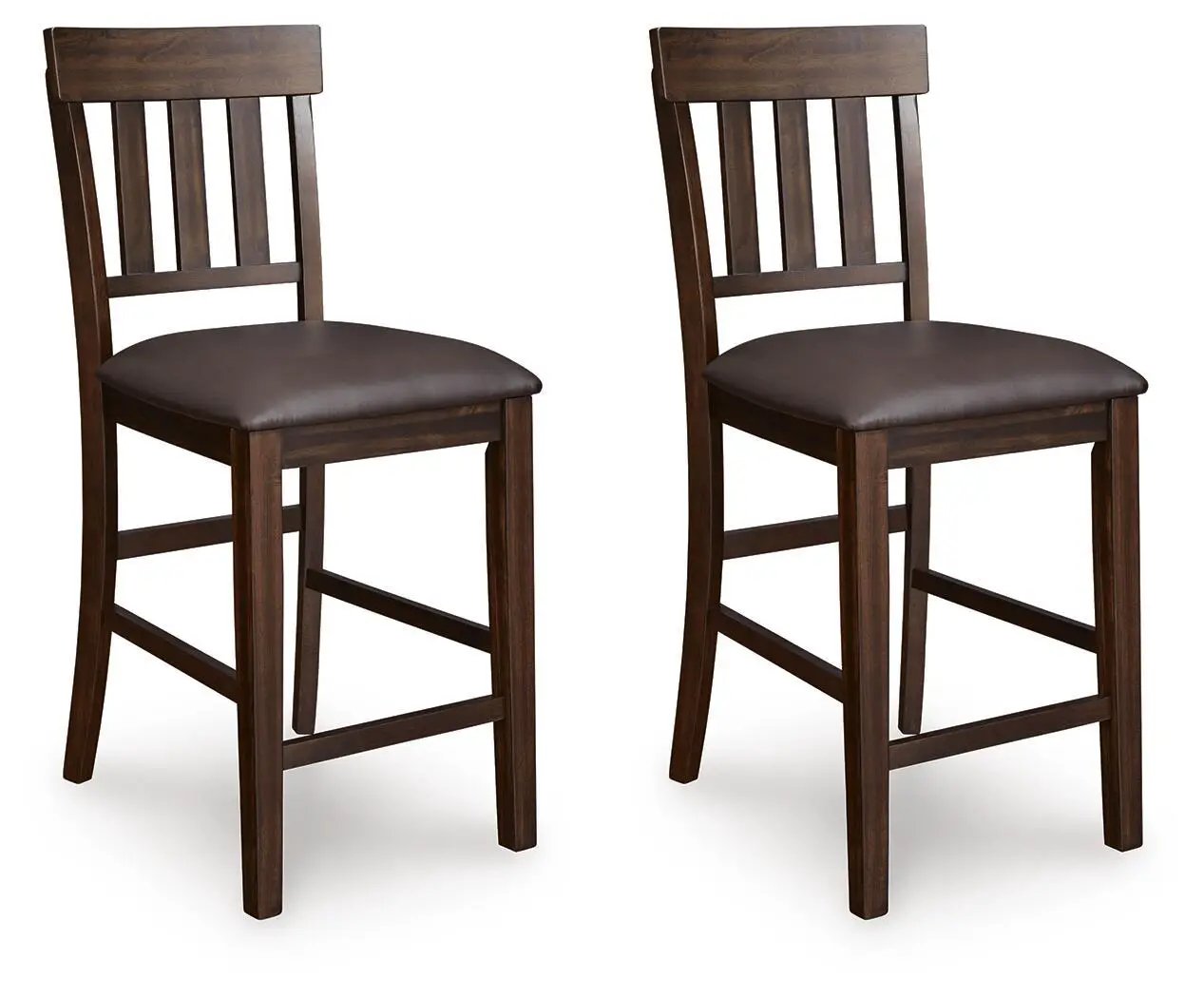 Haddigan - Upholstered Barstool (Set of 2) - Dark Brown by Unique Piece Furniture