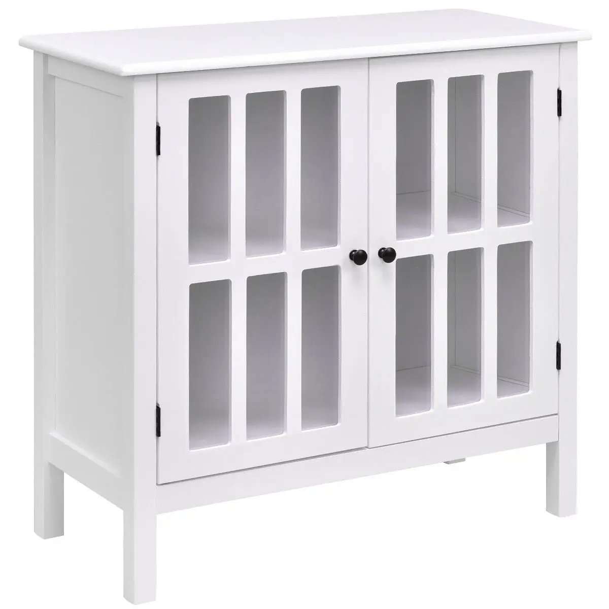 Glass Door Sideboard Console Storage Buffet Cabinet by DirectDeals
