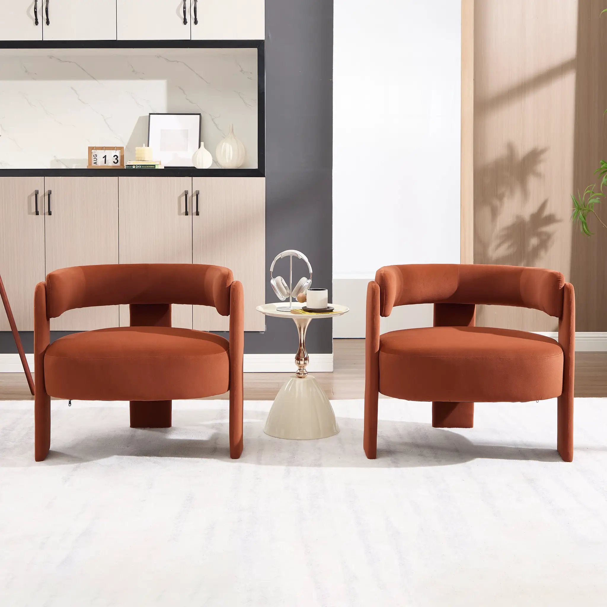 Accent Chair for Living Room, Velvet Comfy Single Sofa Chair by HouseOfZazla