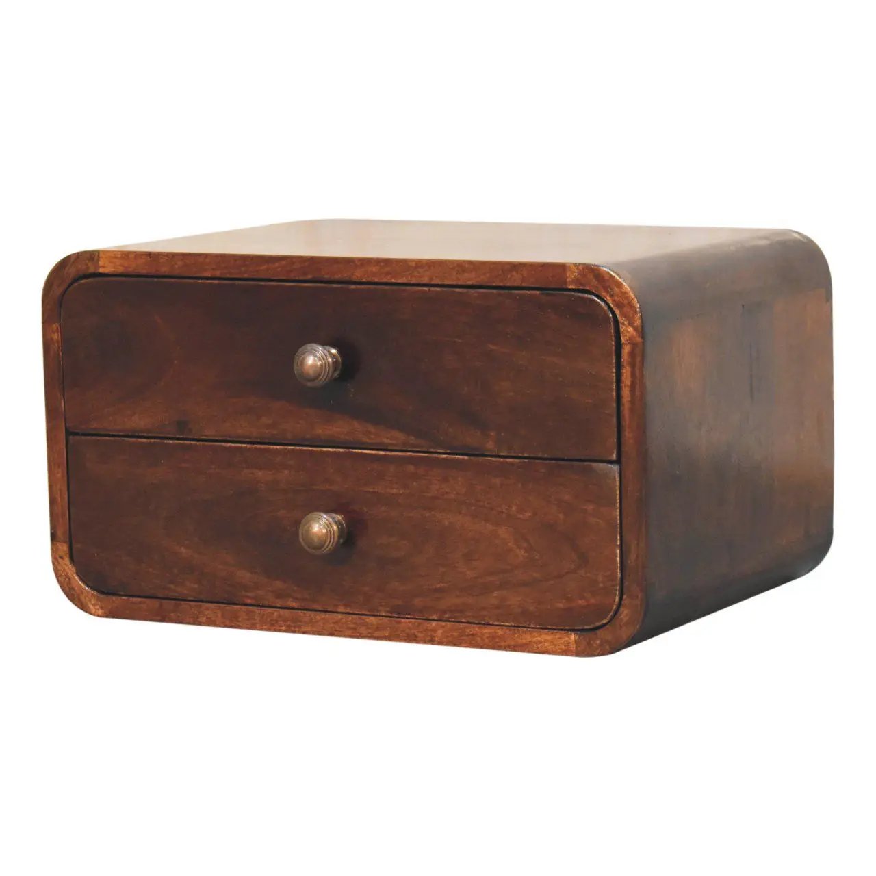 Curved Wall Mounted Bedside Nightstand by HouseOfZazla
