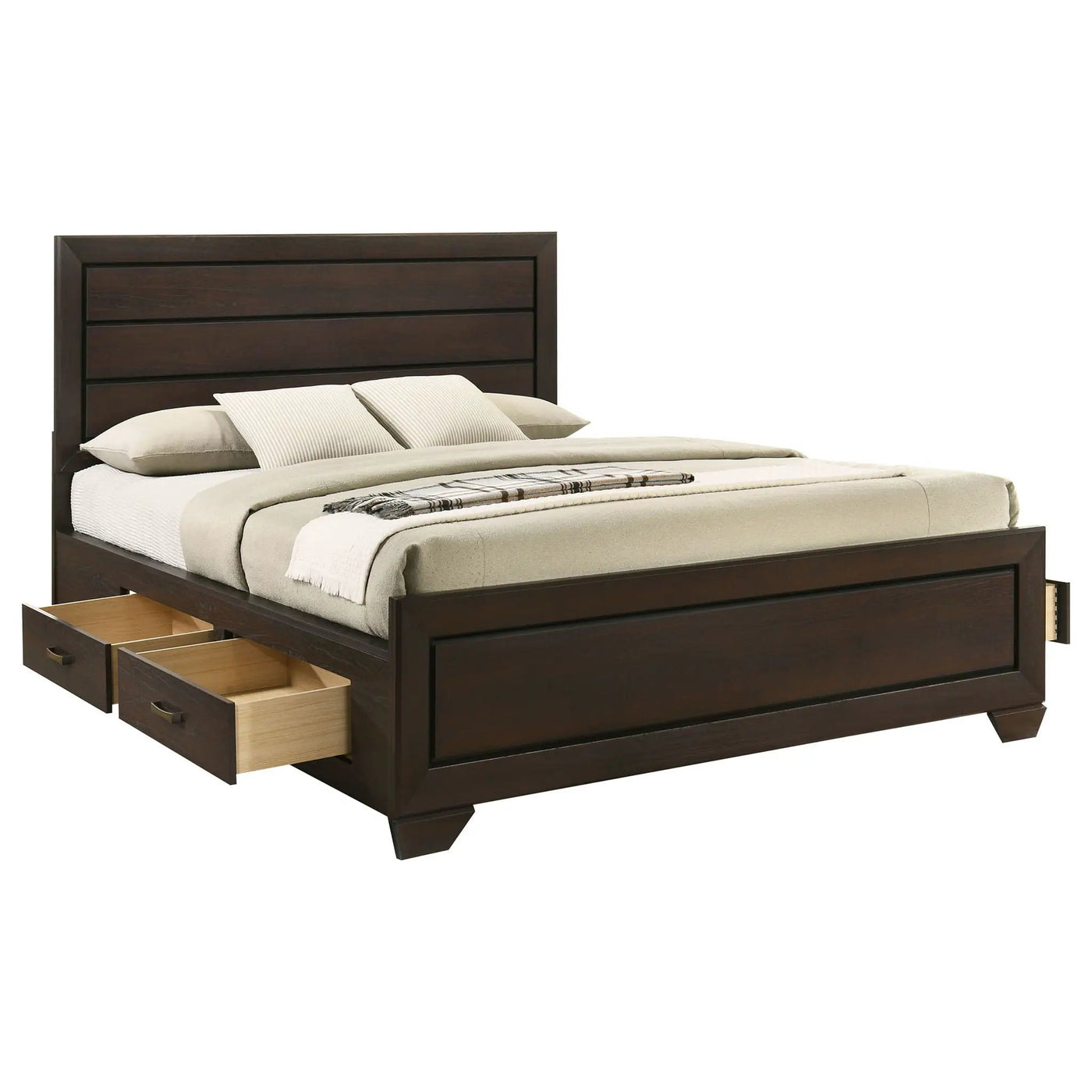 Holmgren - Panel Bed With Side Drawers by HouseOfZazla