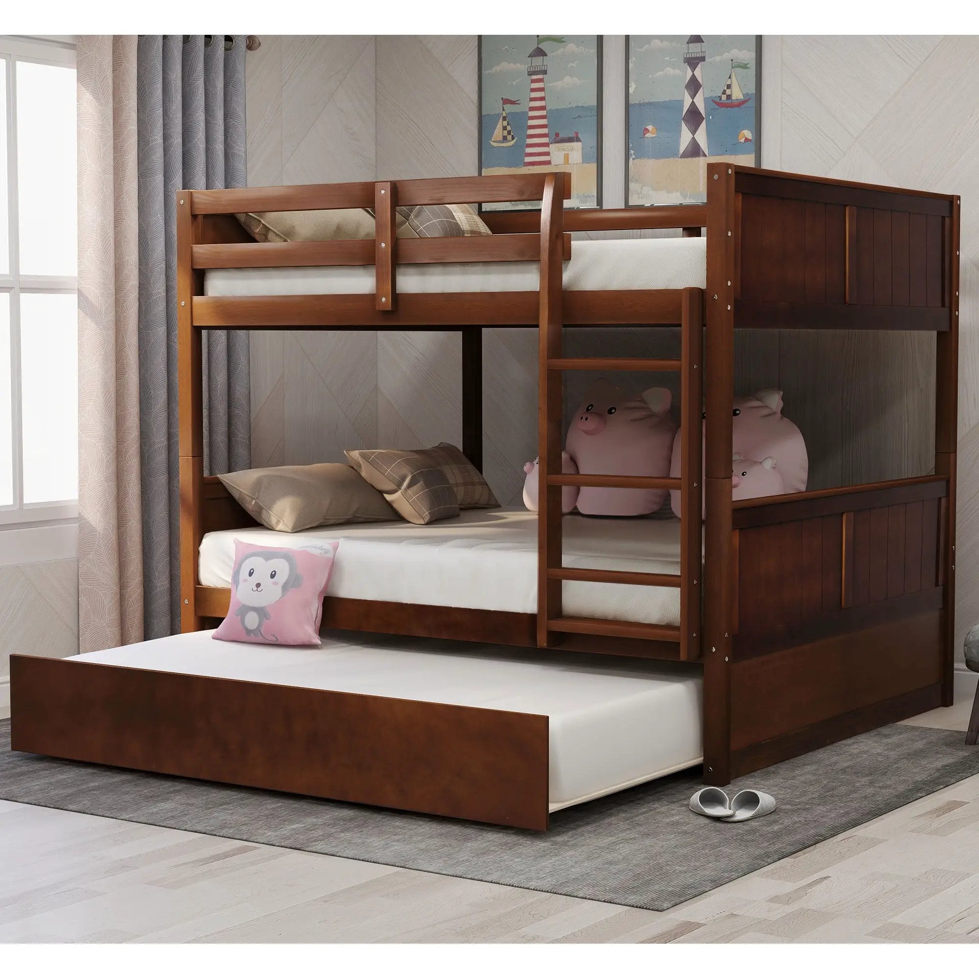 Bunk Bed With Twin Size Trundle by HouseOfZazla