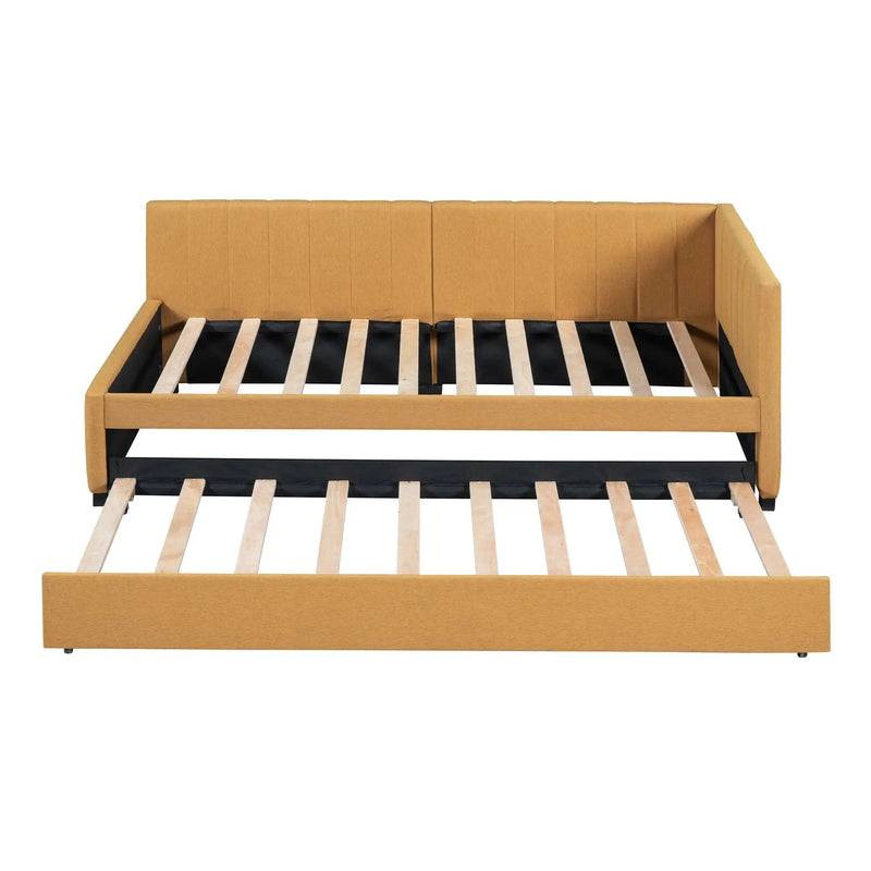 Upholstered Daybed, Sofa Bed Frame, No Box Spring Needed by HouseOfZazla