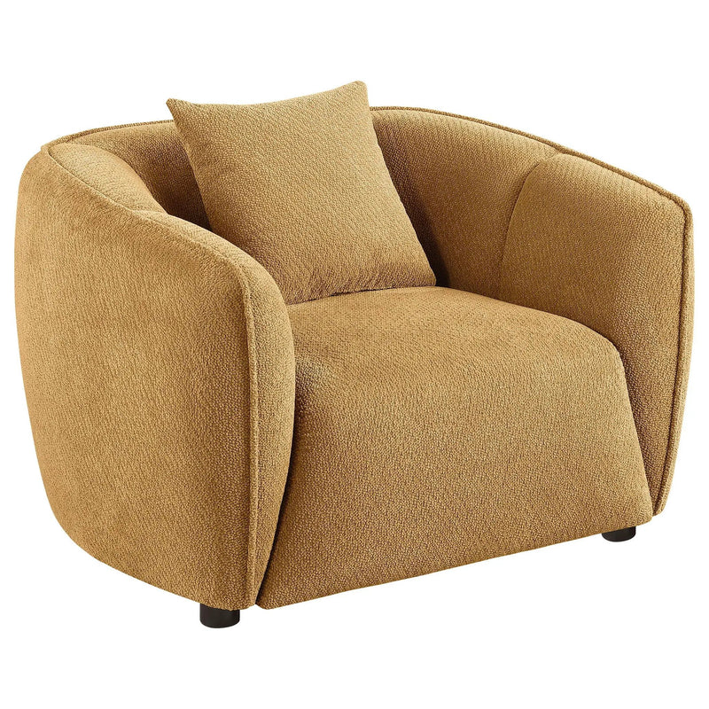 Aleisha 3-piece Chenille Upholstered Sofa Set Mustard Yellow by Unique Piece Furniture