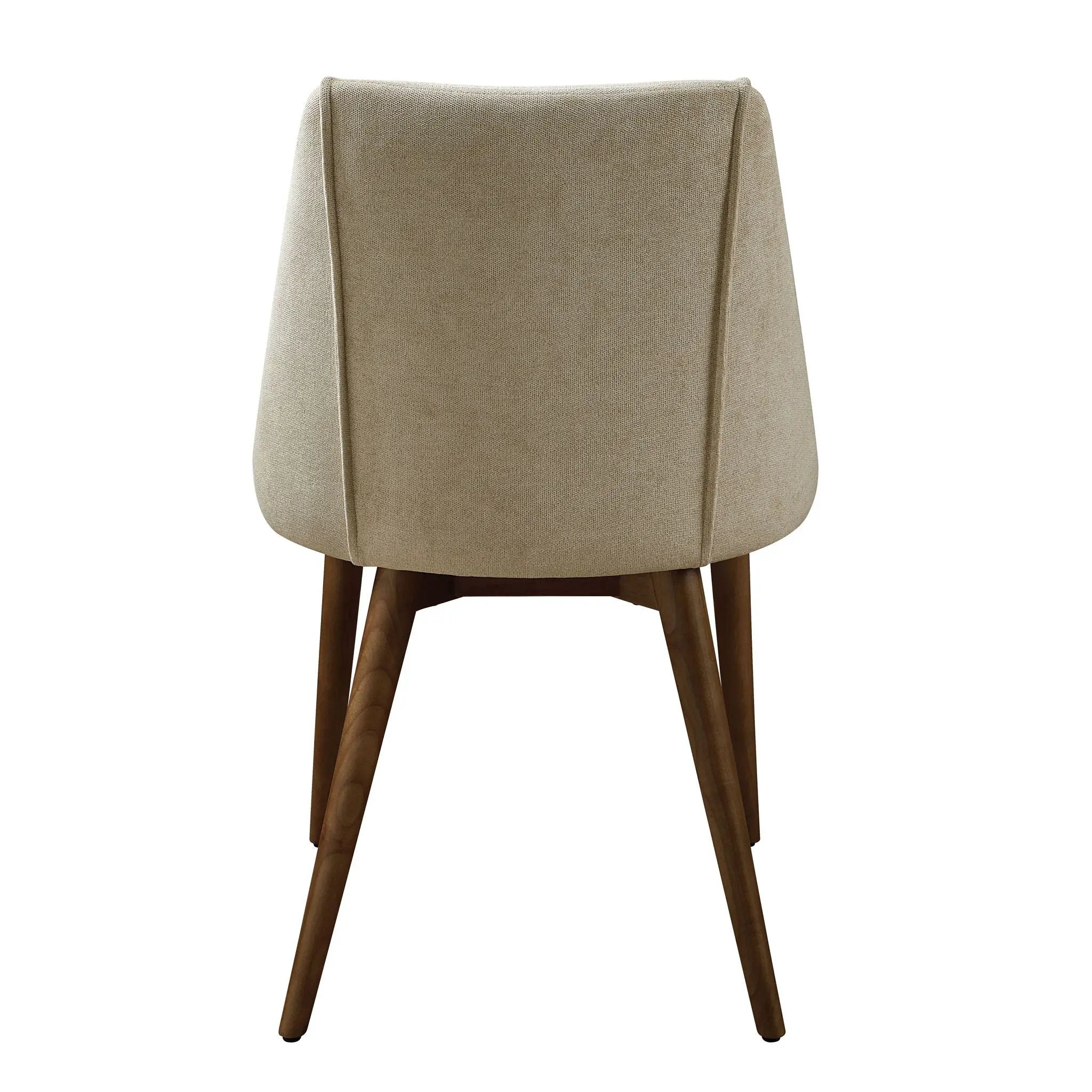 Willene - Polished Microfiber Side Chair (Set of 2) - Beige by HouseOfZazla