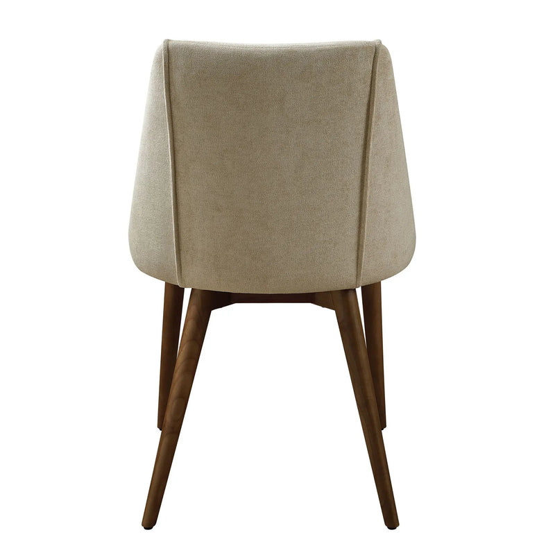 Willene - Polished Microfiber Side Chair (Set of 2) - Beige by HouseOfZazla
