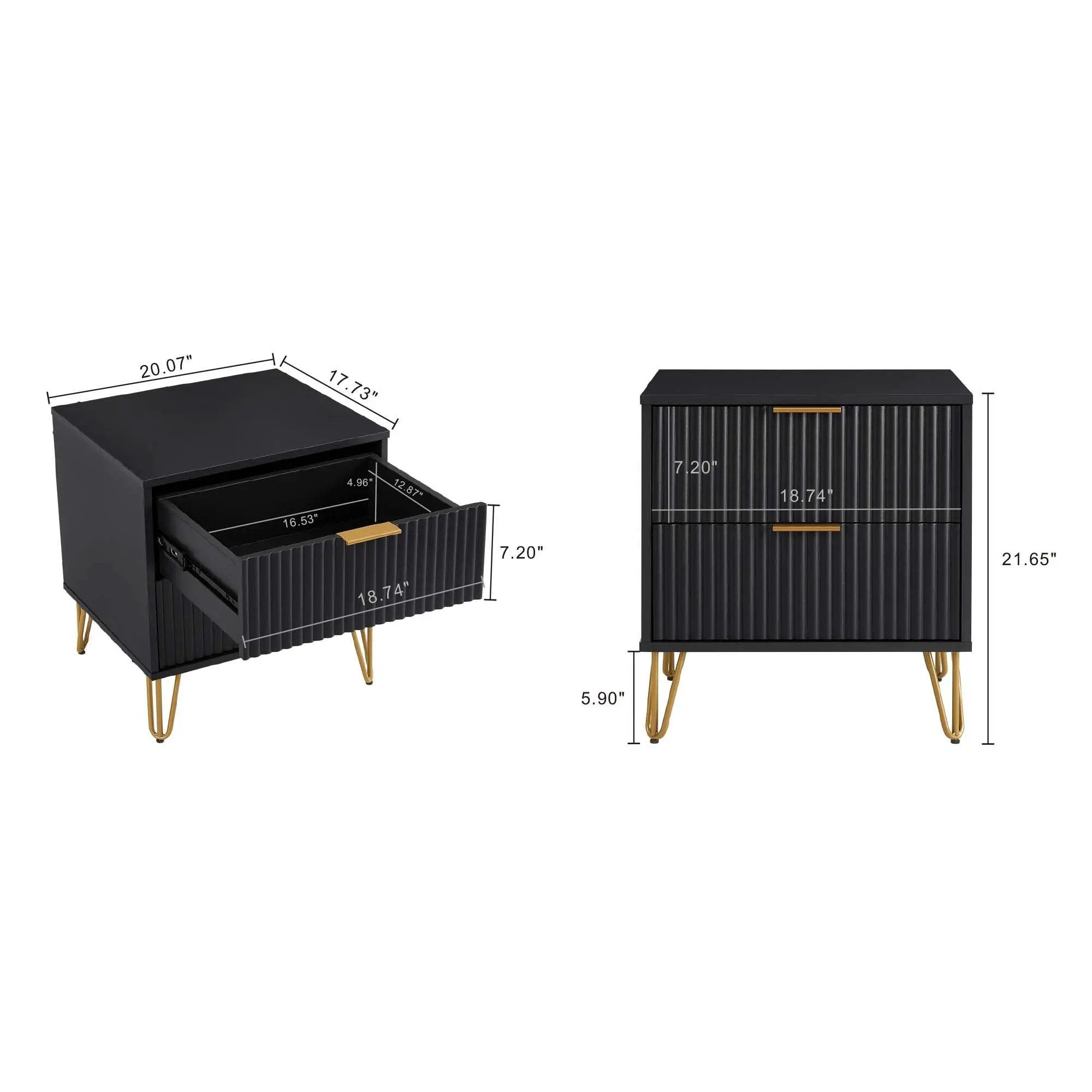 Dumbo - Nightstand With 2 Drawers by HouseOfZazla
