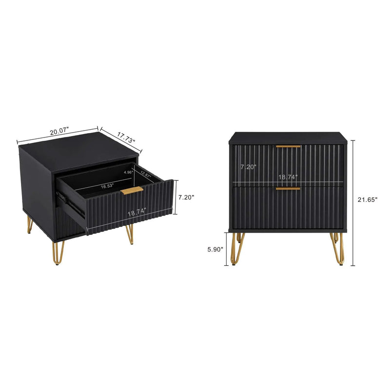 Dumbo - Nightstand With 2 Drawers by HouseOfZazla
