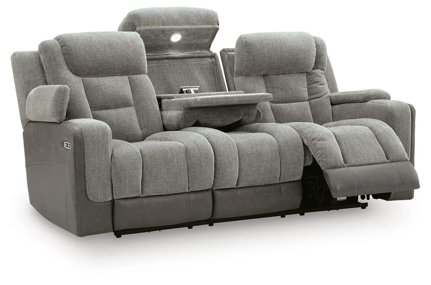Mixed Motion - Power Reclining Sofa With Adjustable Headrest by Unique Piece Furniture