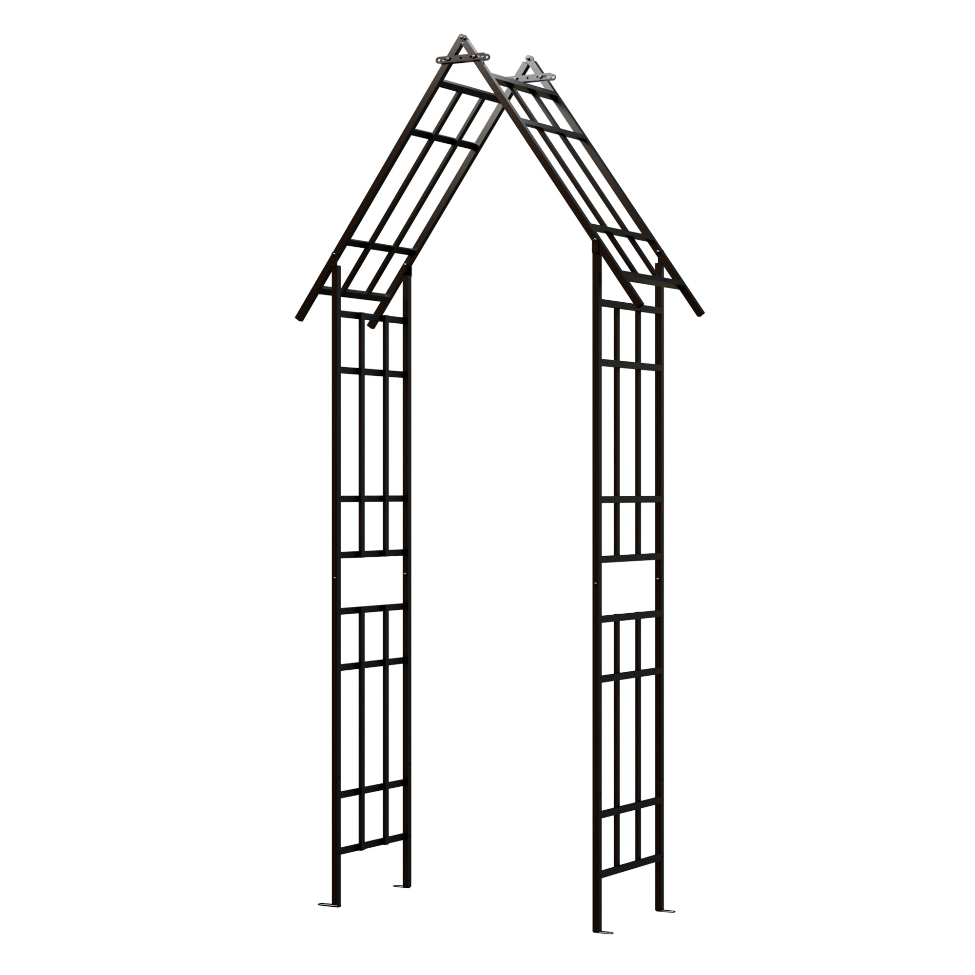 Metal Garden Arch with Adjustable Width for Climbing Plants by HouseOfZazla