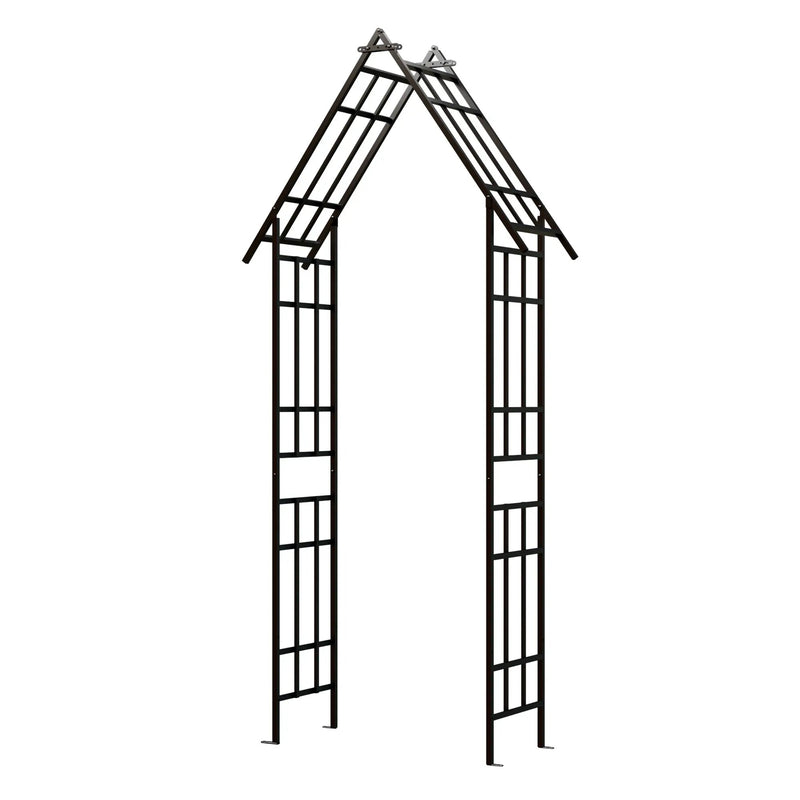 Metal Garden Arch with Adjustable Width for Climbing Plants by HouseOfZazla
