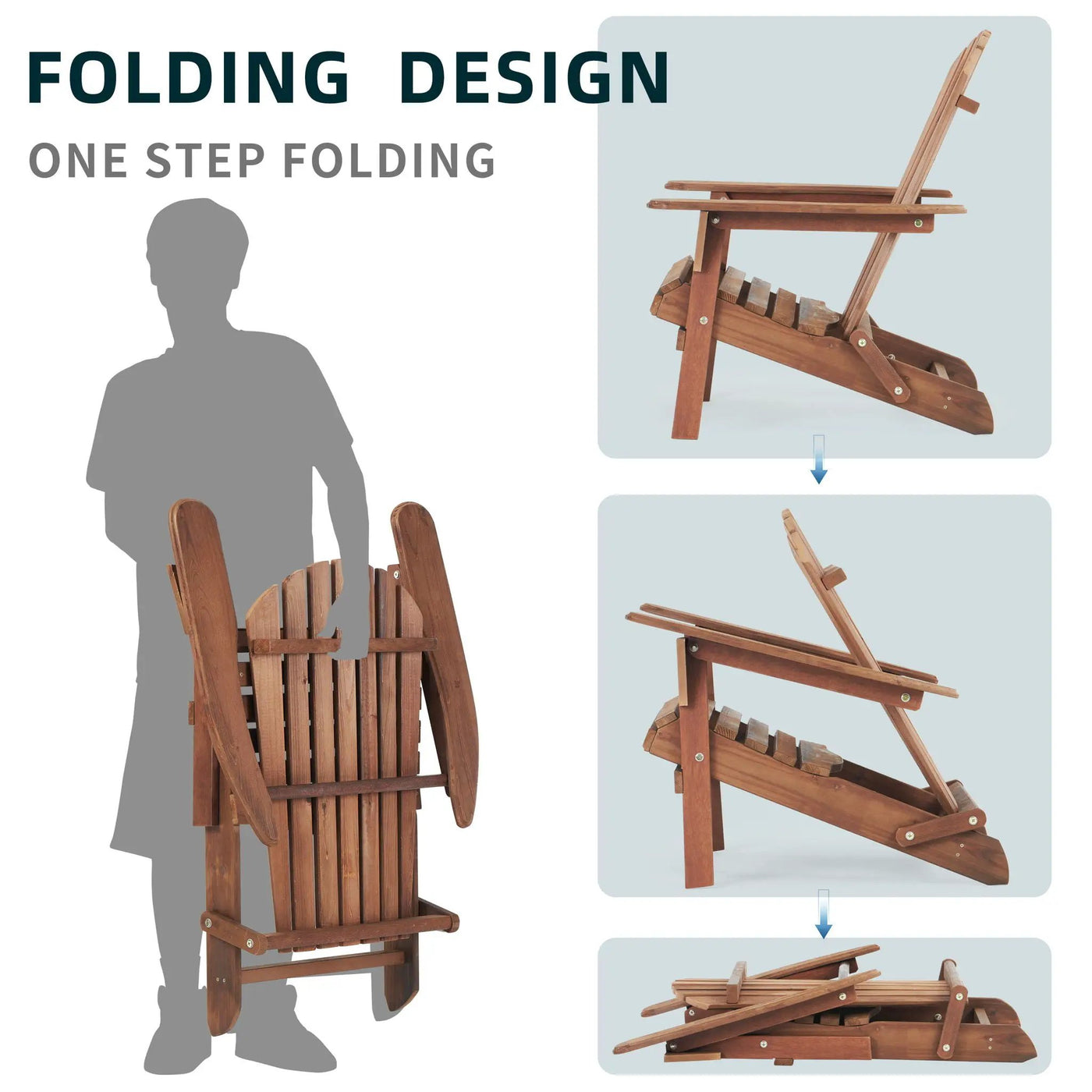 Lounge Patio Chair For Garden Outdoor Wooden Folding Adirondack Chair (Set of 2) Solid Cedar Wood Lounge Patio Chair For Garden by HouseOfZazla