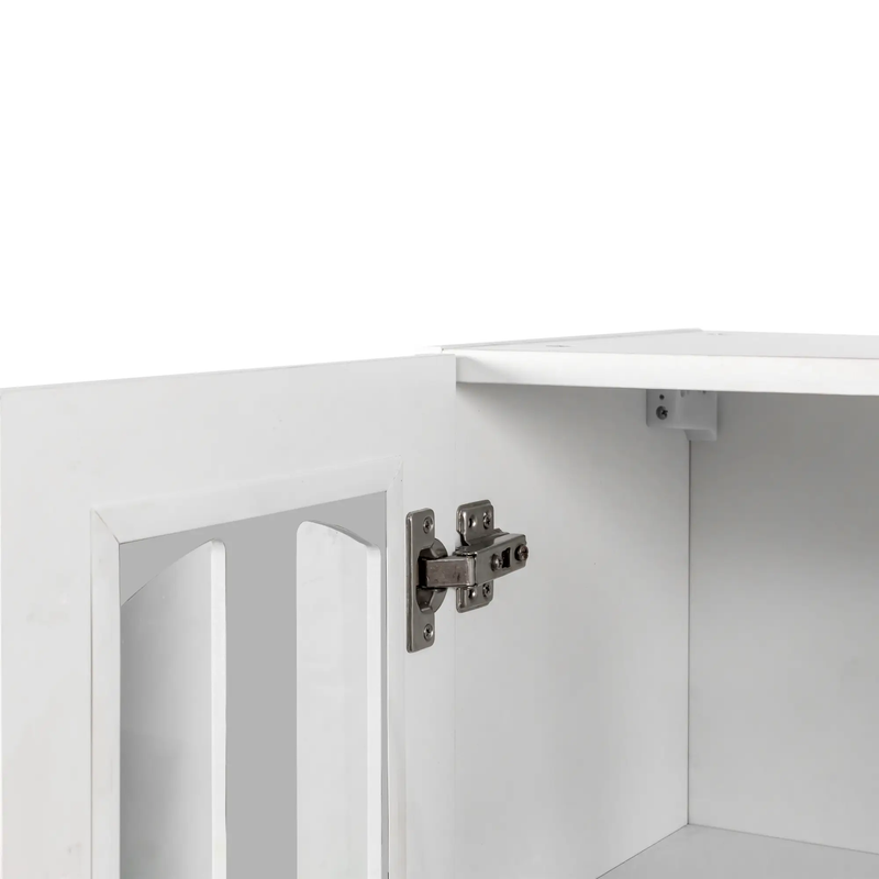 Wall Cabinet with Glass Door and Adjustable Shelves by HouseOfZazla