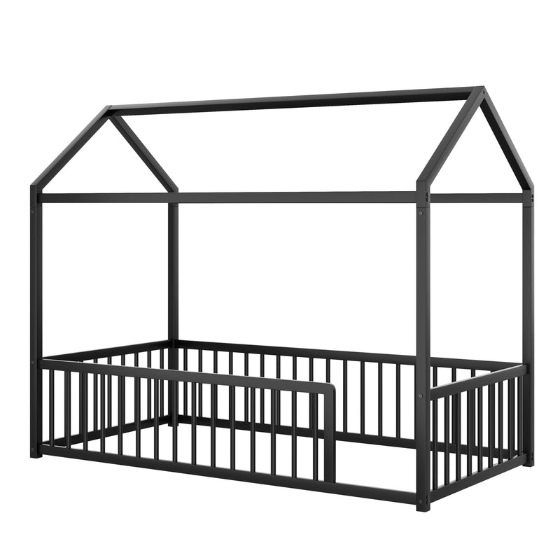 Montessori Floor Bed Frame With House Shape by HouseOfZazla