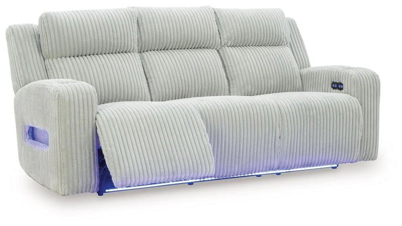 Forest Lake - Power Reclining Sofa With Adj Headrest by Unique Piece Furniture