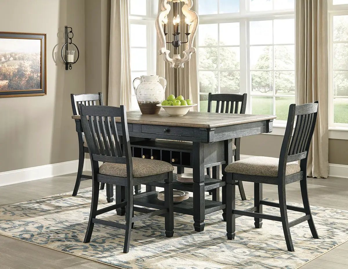 Tyler Creek - Counter Height Table Set by Unique Piece Furniture