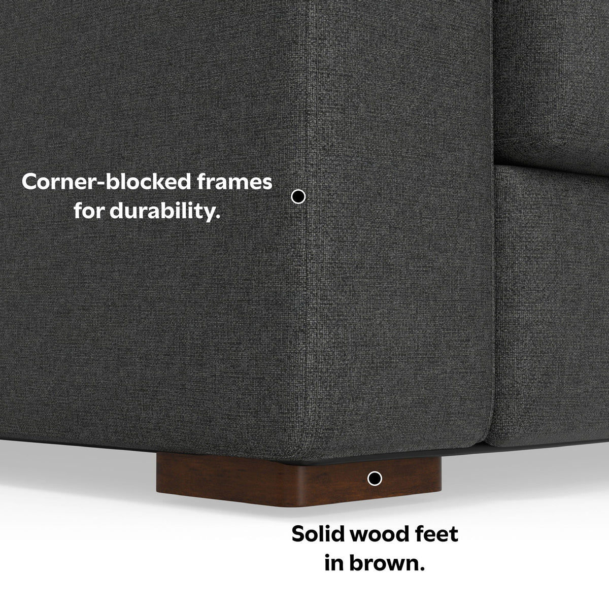 Charlie Deep Seater Sofa with Eco-Friendly Fabric - Beige or Dark Gray, photo 27 of 27
