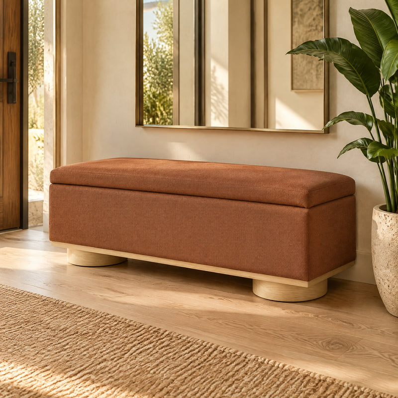 Modern 50" Storage Bench, photo 3 of 10