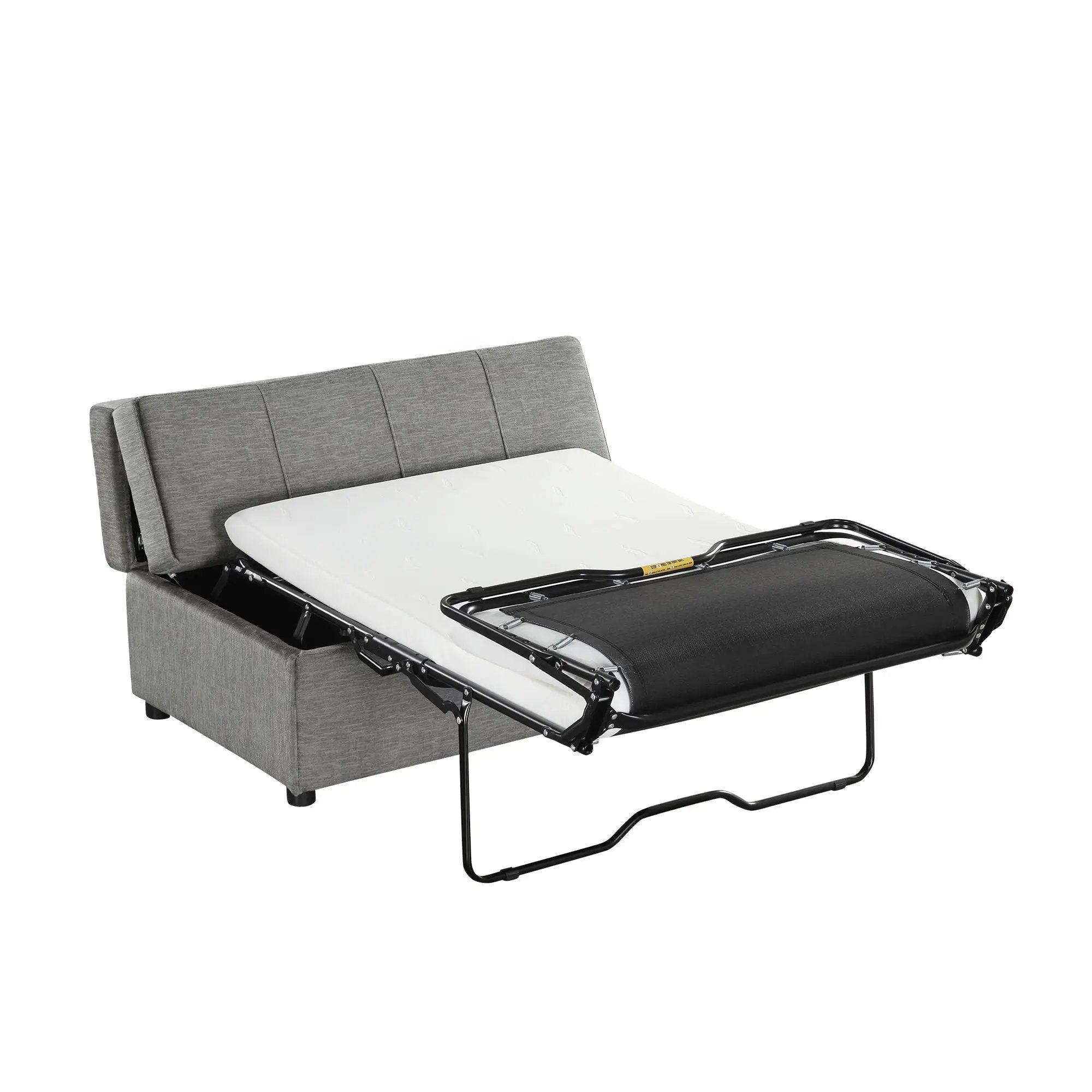 Twin Size Folding Ottoman Sleeper Bed With Mattress Convertible Guest Bed by HouseOfZazla