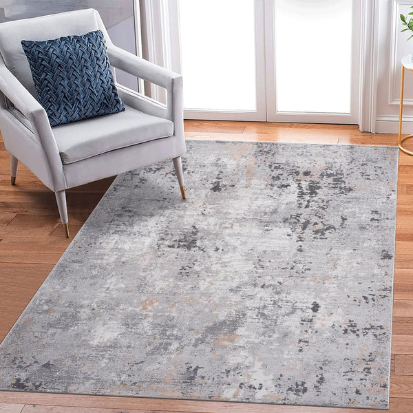 Marfi - 8' X 10' Abstract Area Rug - Gray / Multi