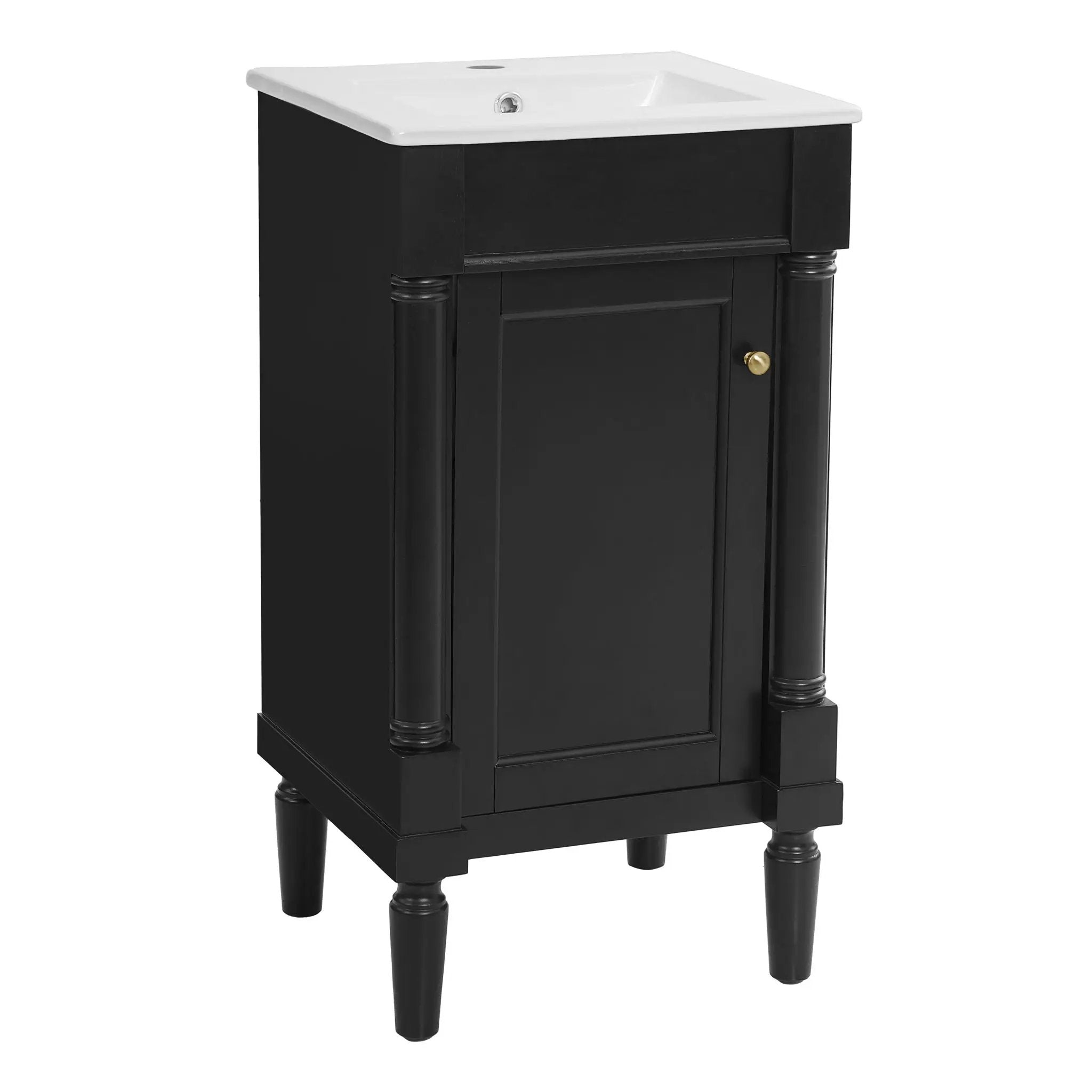 French Style Bathroom Cabinet With Sink, Adjustable Shelf by Unique Piece Furniture