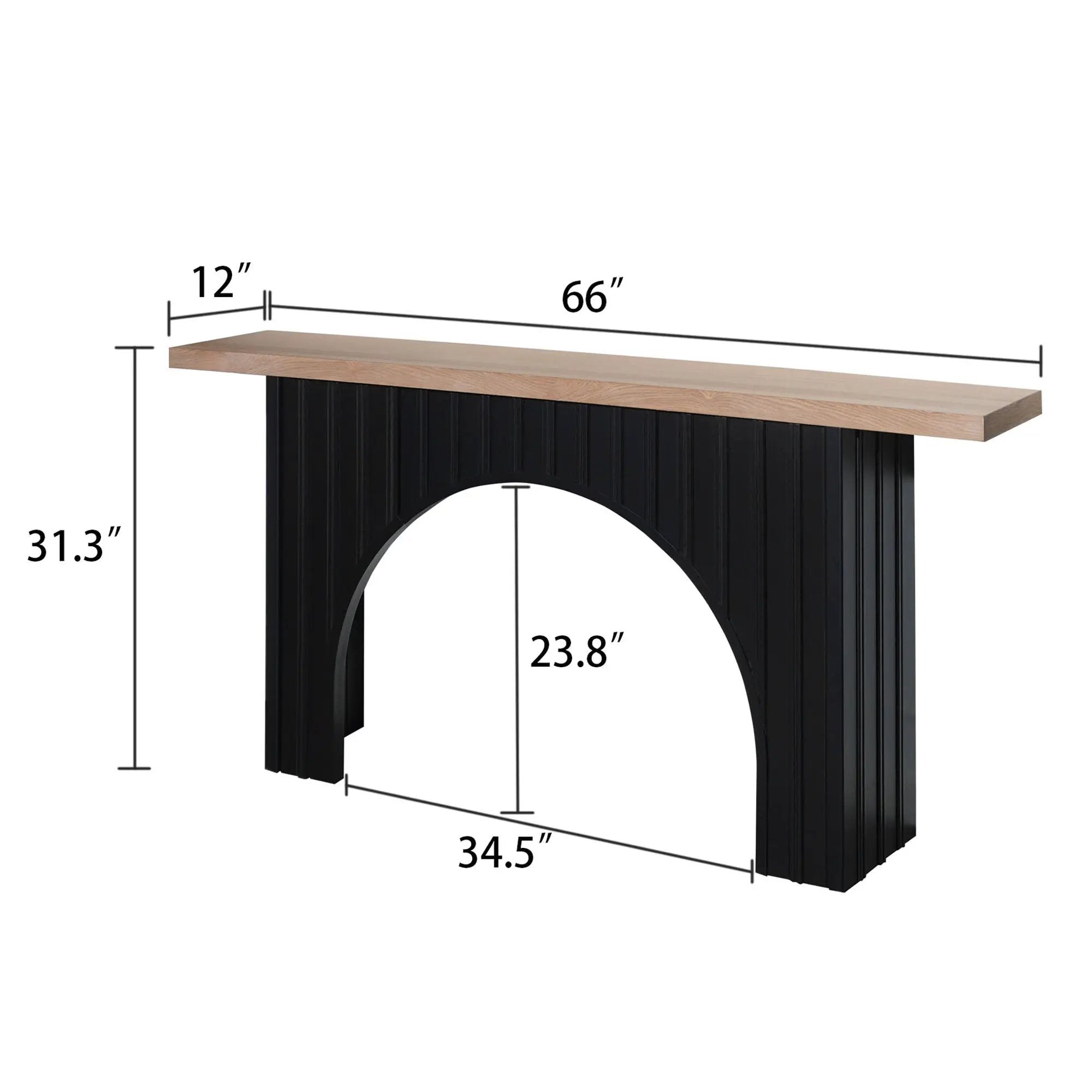 Arch Fluted Table by Unique Piece Furniture