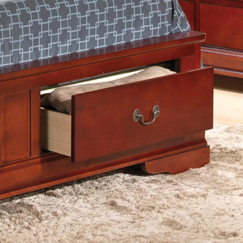 Upholstered Panel Sleigh Bed Design by Unique Piece Furniture