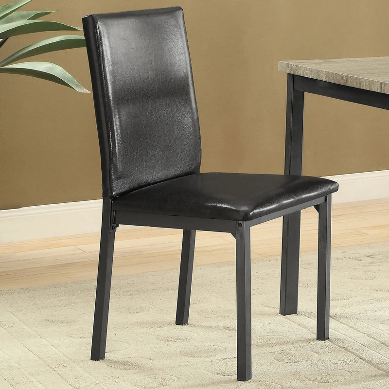 Upholstered Side Chair (Set of 2) - Black