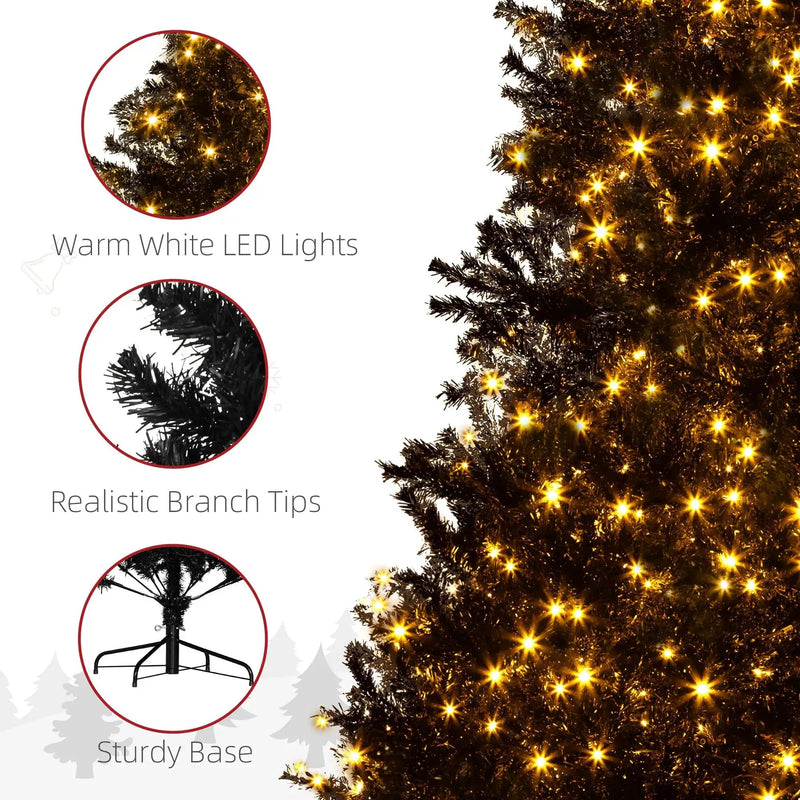 7.5 Ft Tall PreLit Artificial Christmas Tree by HouseOfZazla