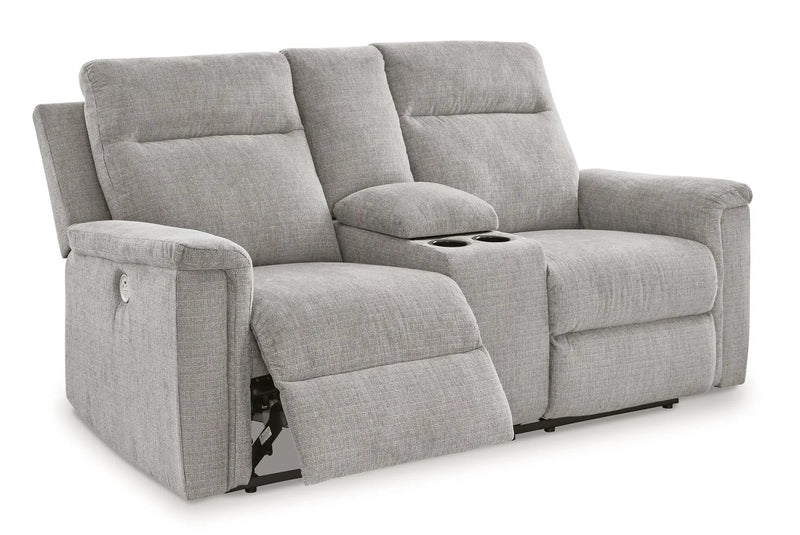 Barnsana - Dbl Power Reclining Loveseat With Console by Unique Piece Furniture
