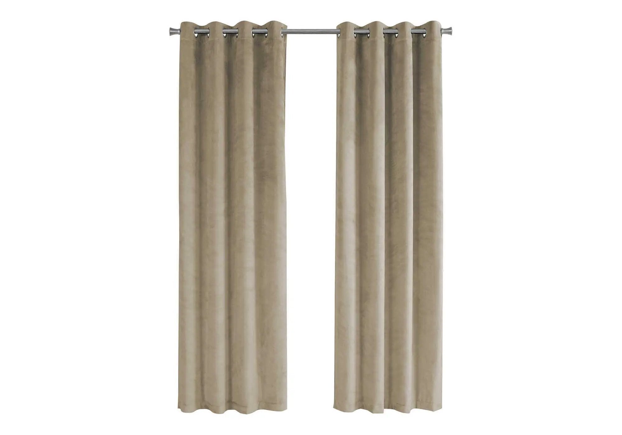 2 Pieces Set, Curtain Panel, Room Darkening, Grommet by Unique Piece Furniture
