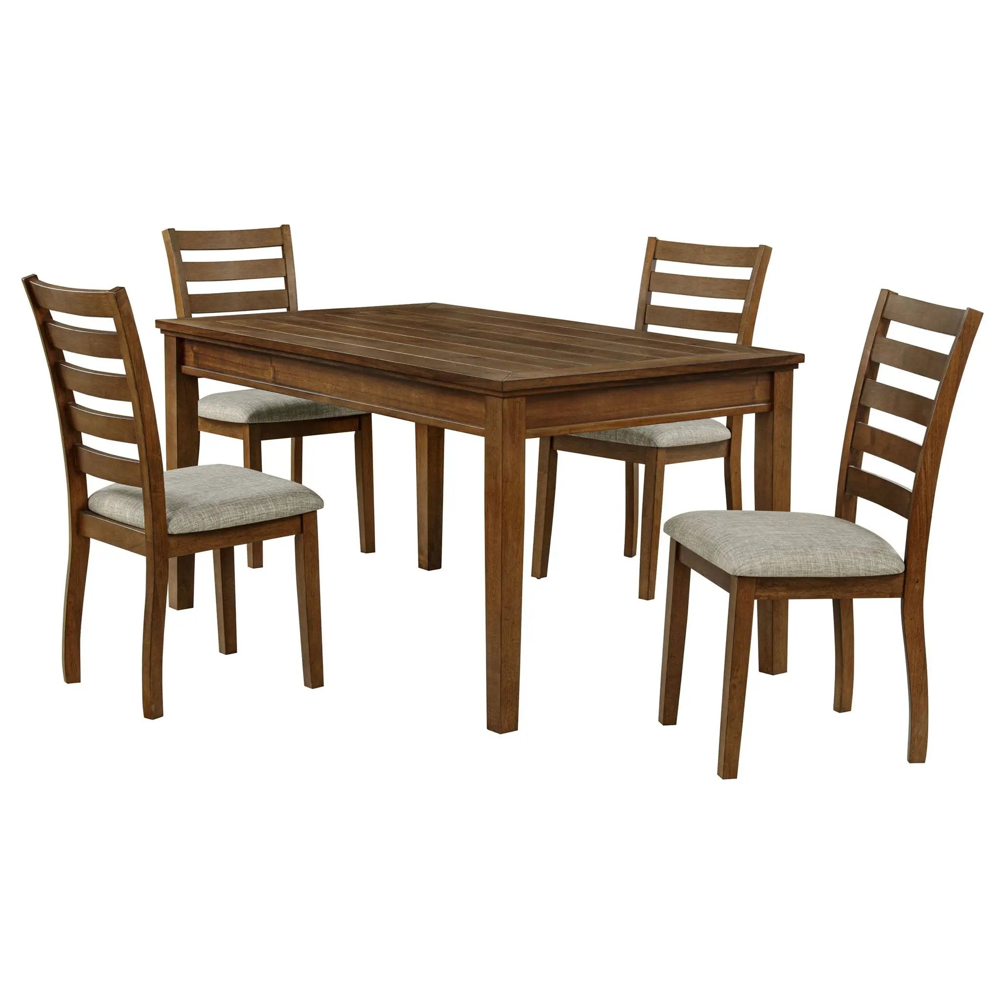Atwood 5-piece Rectangular Wood Dining Set Warm Brown by Unique Piece Furniture