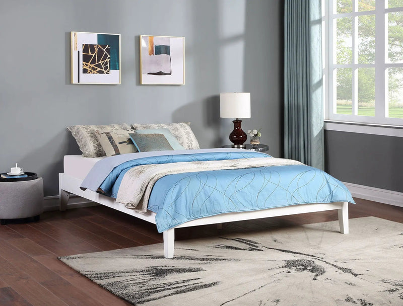 Hounslow Queen Universal Platform Bed White by Unique Piece Furniture