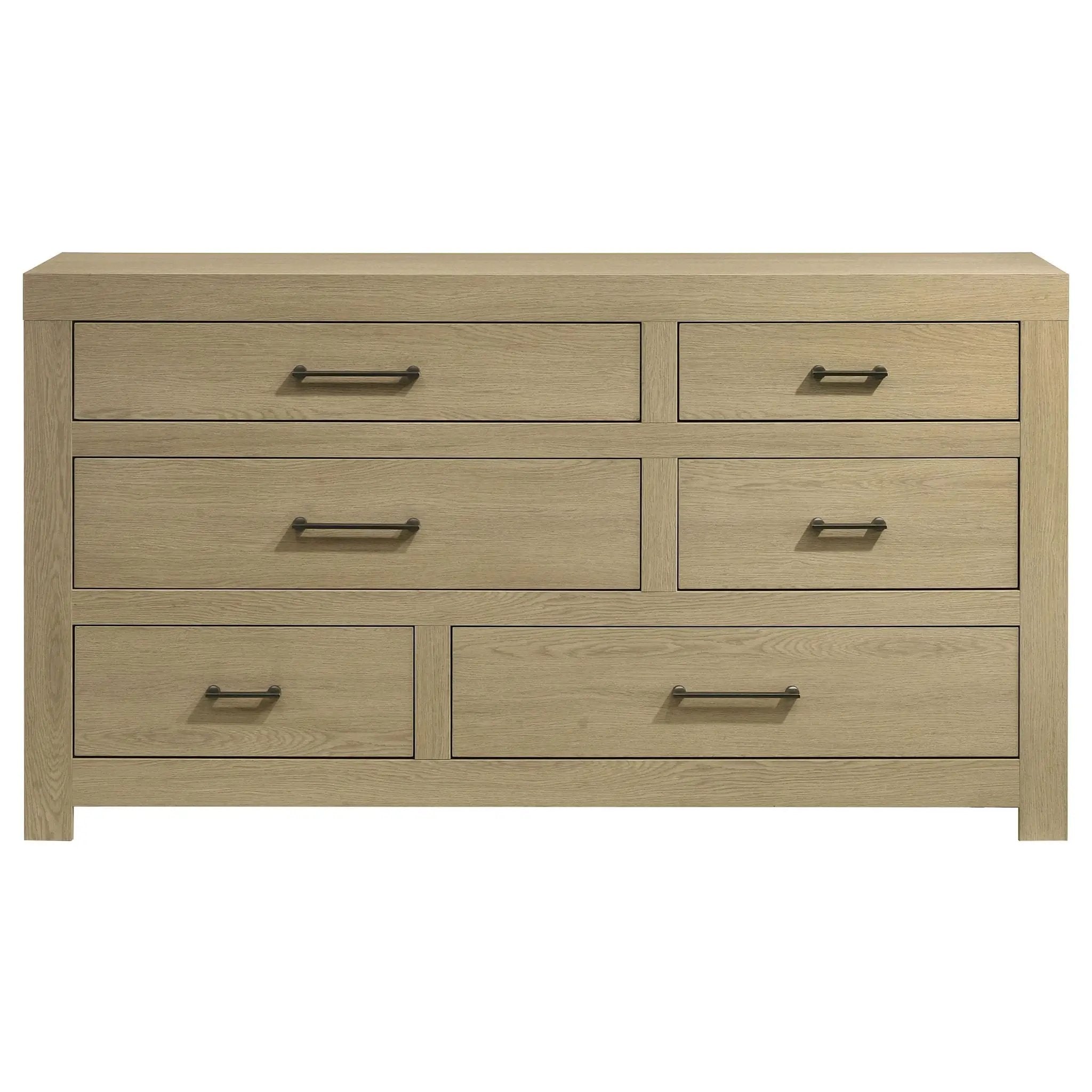 Hendricks 6-drawer Bedroom Dresser Storage Cabinet Light Oak by Unique Piece Furniture