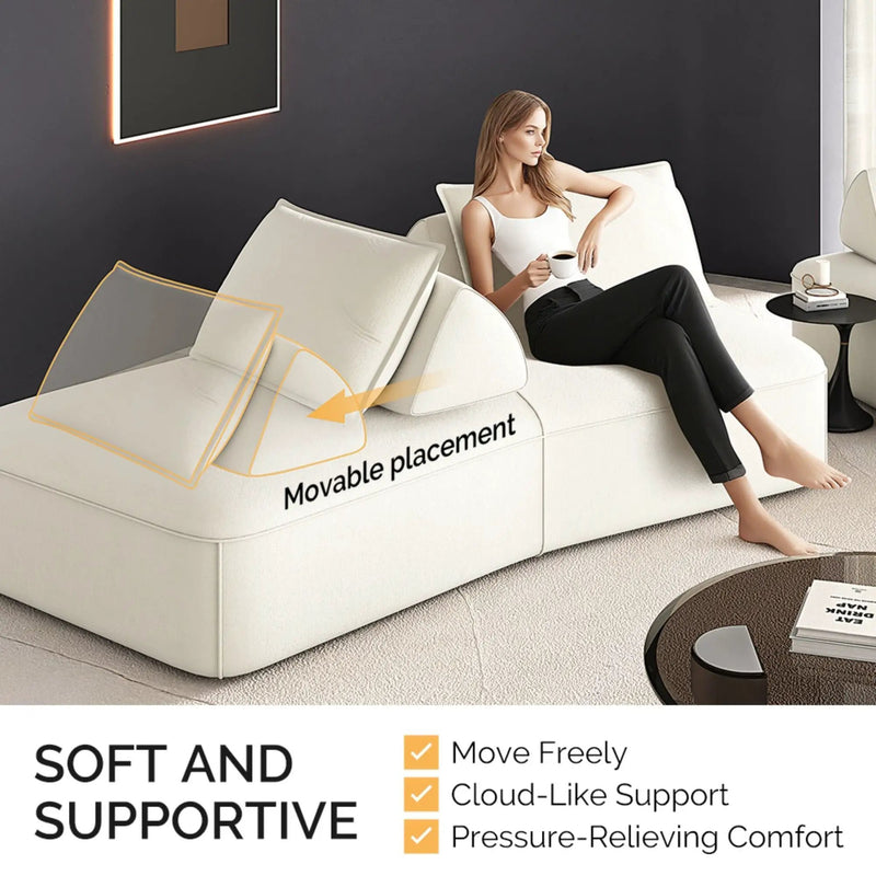 Modern Luxury Oversized Modular Sectional Sofa Set by HouseOfZazla