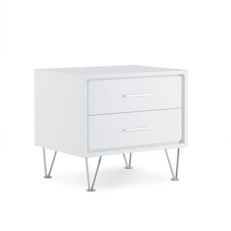 Deoss - Accent Table - White by HouseOfZazla
