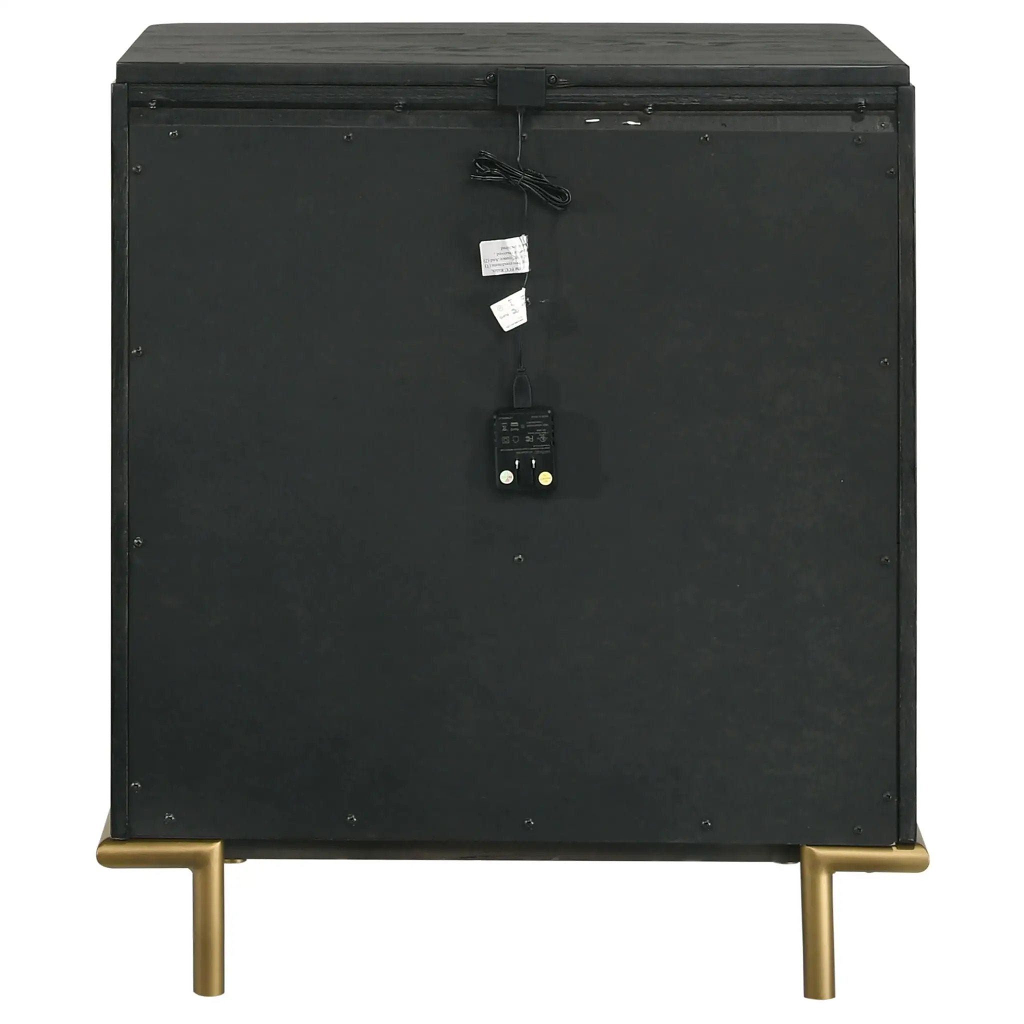 Anser - 3 Drawer Nightstand - Black