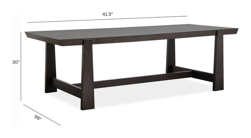 Tauren - Trestle Dining Table - Coffee Bean, photo 7 of 7