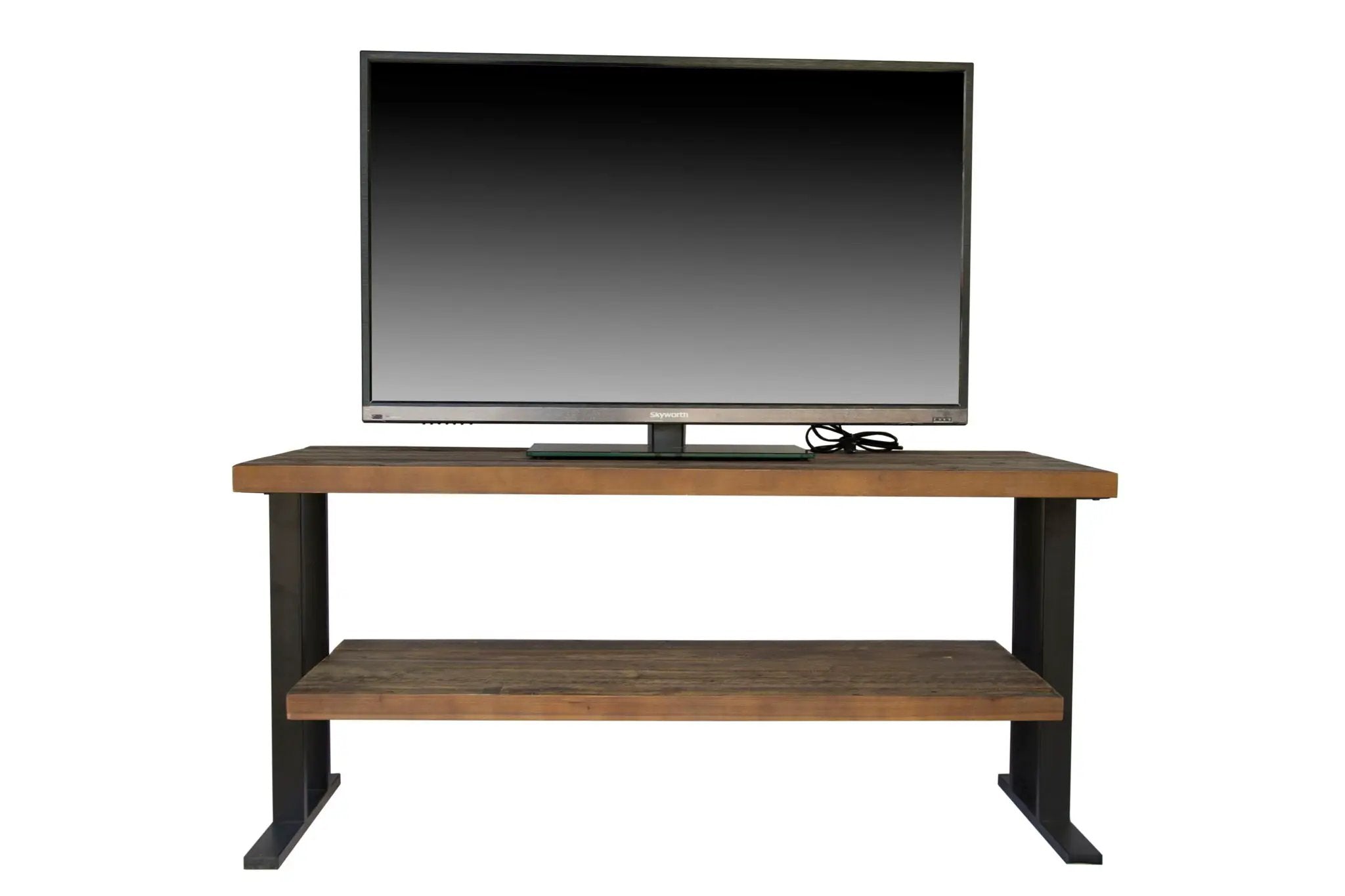 Media Console Table With One Shelf To Your Home Decor - Natural / Black by Unique Piece Furniture