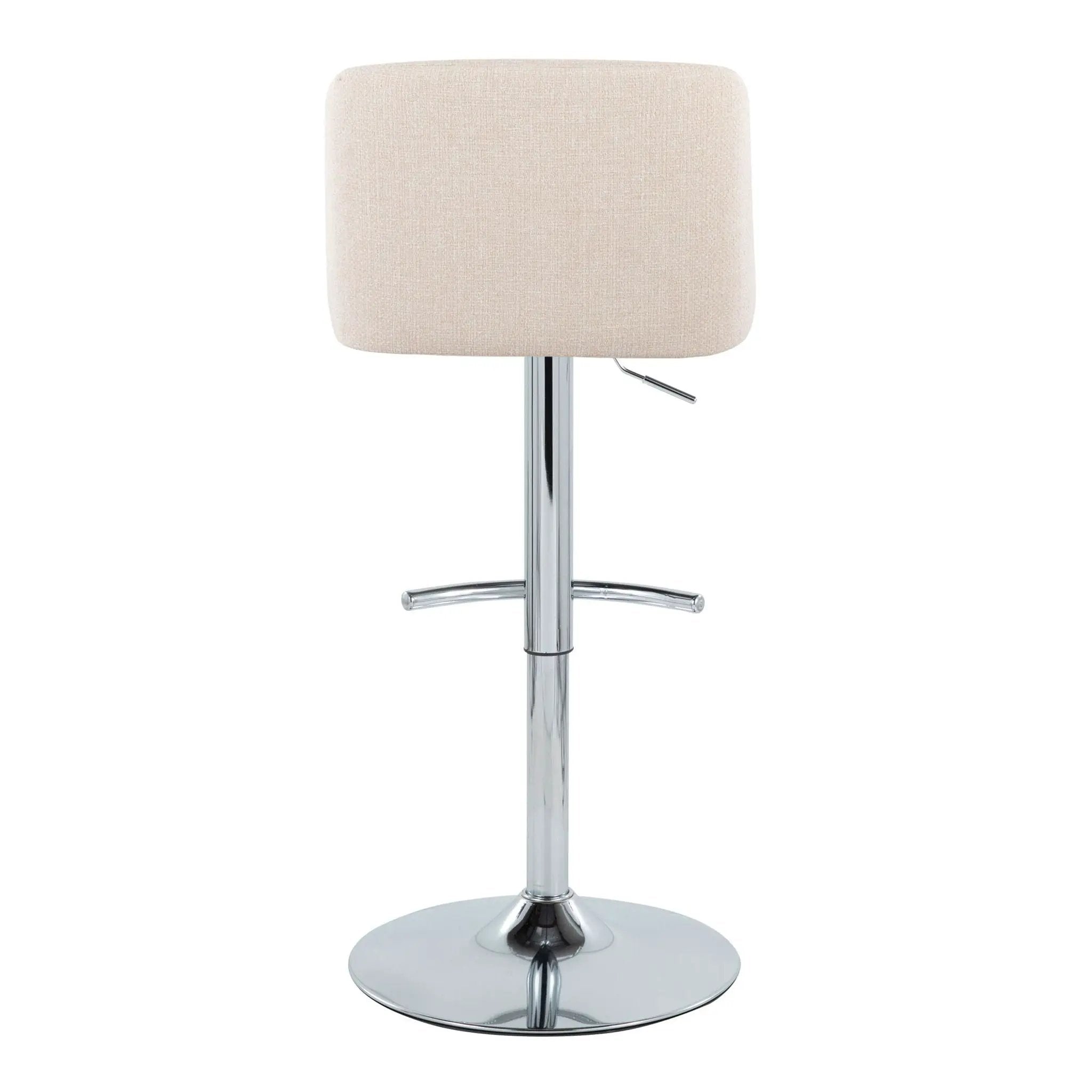 Toriano - Contemporary Adjustable Barstool With Swivel & Rounded T Footrest (Set of 2) by Unique Piece Furniture
