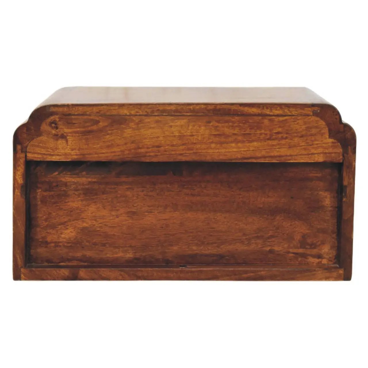 Artisan Furniture Solid Wood Avora Wall-Mounted Chestnut Bedside by HouseOfZazla